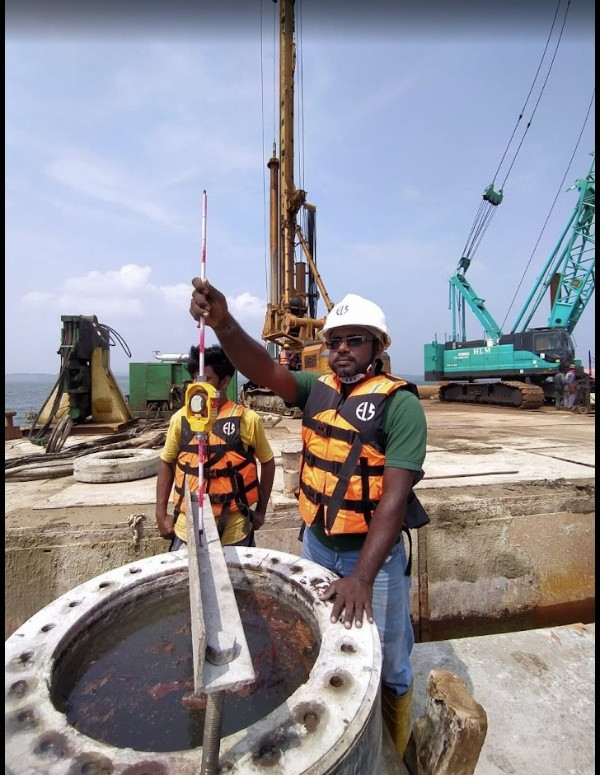 As-Built Survey - Jetty Construction Project, Trincomalee Harbor